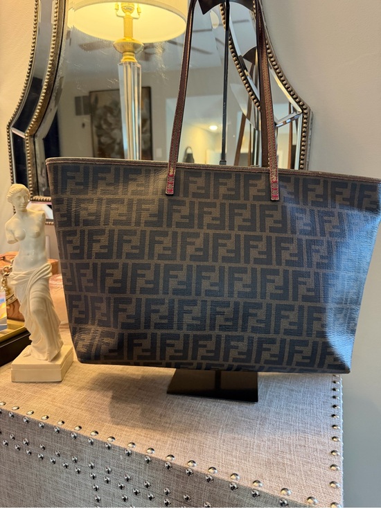 Fendi Handbags - Fendi EUC Monogram Satchel Tote Bag